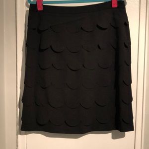 Zac & Rachel Fun Black Scalloped Pencil Skirt